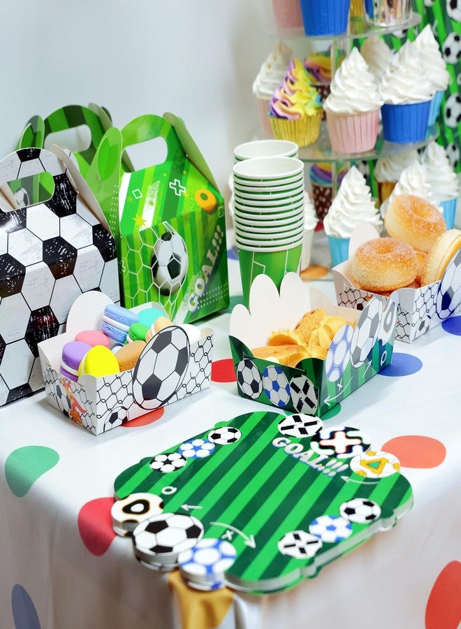 Animsco 24 PCS Soccer Party Treat Bags, Soccer Theme Birthday Boxes for Sports Theme Birthday Decorations, Football Party Supplies - Image 3